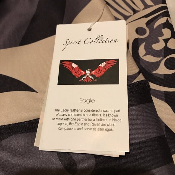 Granville Island Treasures Eagle Gold Full Length Leggings Size Small - Picture 9 of 10